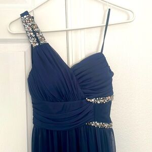Dark Blue Prom Dress, Size 3